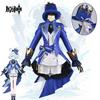 Genshin Impact Focalors Cosplay Costume Fontaine God Of Justice Blue Uniform Outfit Vision Hat Hydro Game Girls Women Role Play