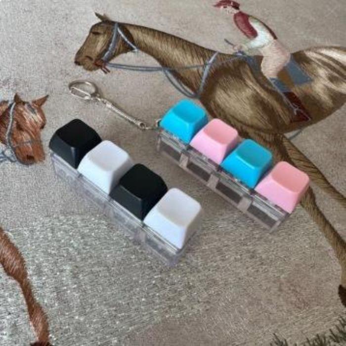 Unzip Shaft Body Quiet Mute Keycap Decompression Mechanical Keyboard Quiet Shaft Soft Keychain Unzip Button