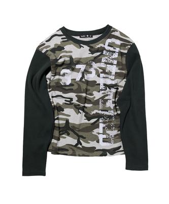 KAIFAI Camo Waffel Langarm (Holzkohle) K26Qb224