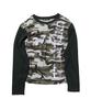 KAIFAI Camo Waffel Langarm (Holzkohle) K26Qb224