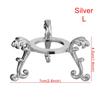 Crystal Ball Metal Base Figurine Display Stand Handicraft Sphere Stone Support Holder Desktop Ornaments Photography Props