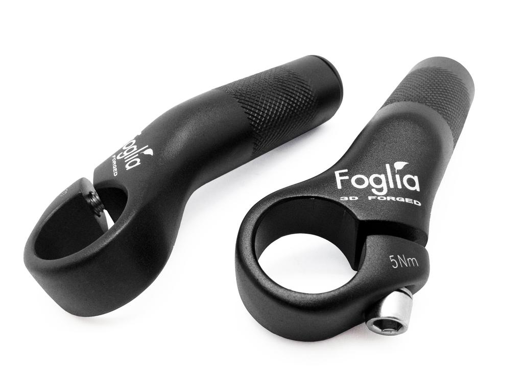 FOGLIA Bicycle Bar End Bar Black Auxiliary Handle Cross Bike Road Bike Diameter 22.2mm