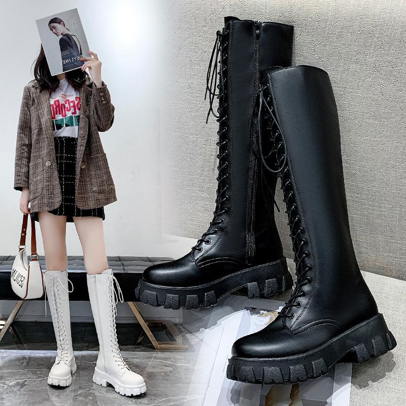 High Boots for Women 2025 New Women's Boots Fashion Womens Casual Shoes Wear-resistant Non-slip Women Platform Shoes Botas Mujer