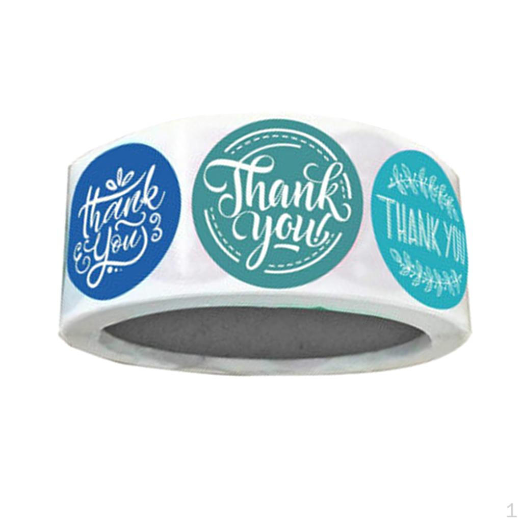 

Рулон «Спасибо», уплотнительные наклейки, цветочные бумажные уплотнения, этикетки, ремесло, 1 дюйм синий