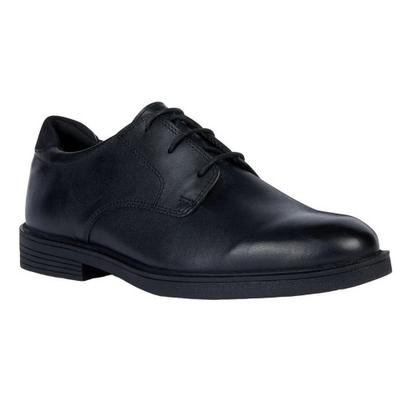 Boys J Zheeno A Leather School Shoes