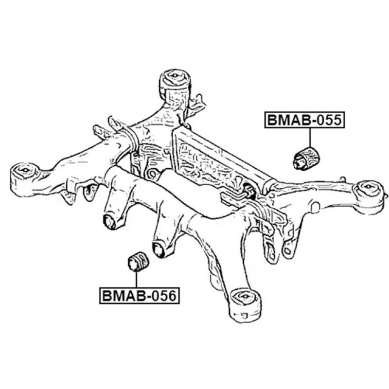 Gummi-Lager für Hinterachsgetriebe 33316797238 33316792872 für F04 F06 F07 F10 Hinterachsgetriebe-Lagerwechsel