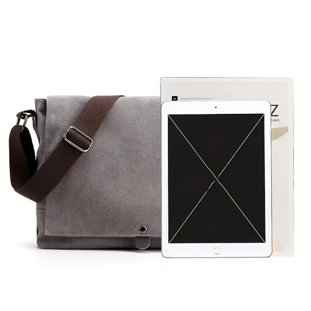 Men Minimalist Classic Textured Crossbody Bag, Fashion Casual Commuter Shoulder Pack, Ideal Daily Bag For Workplace Commute And Outdoor Travel Trips