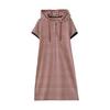 Women's Summer 2023 Elegant Striped Hooded Mid-Length Dress