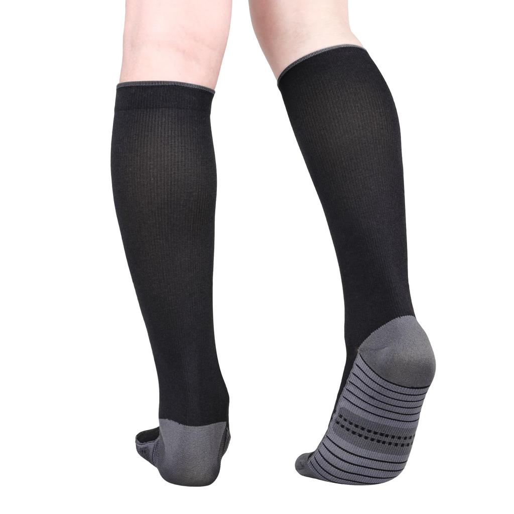 YUEDGE Compression Calf For Standing Work and Sizes Women's Socks, Support, Quick-Drying, Moisture-Wicking, Sports, 5-Pair Set, 23-26cm