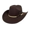Beliebter Western Cowboy Hut Herren- und Damen-Vielseitiger Jazzhut Retro Filzhut Europäischer und Amerikanischer Schiebermützen-Stil