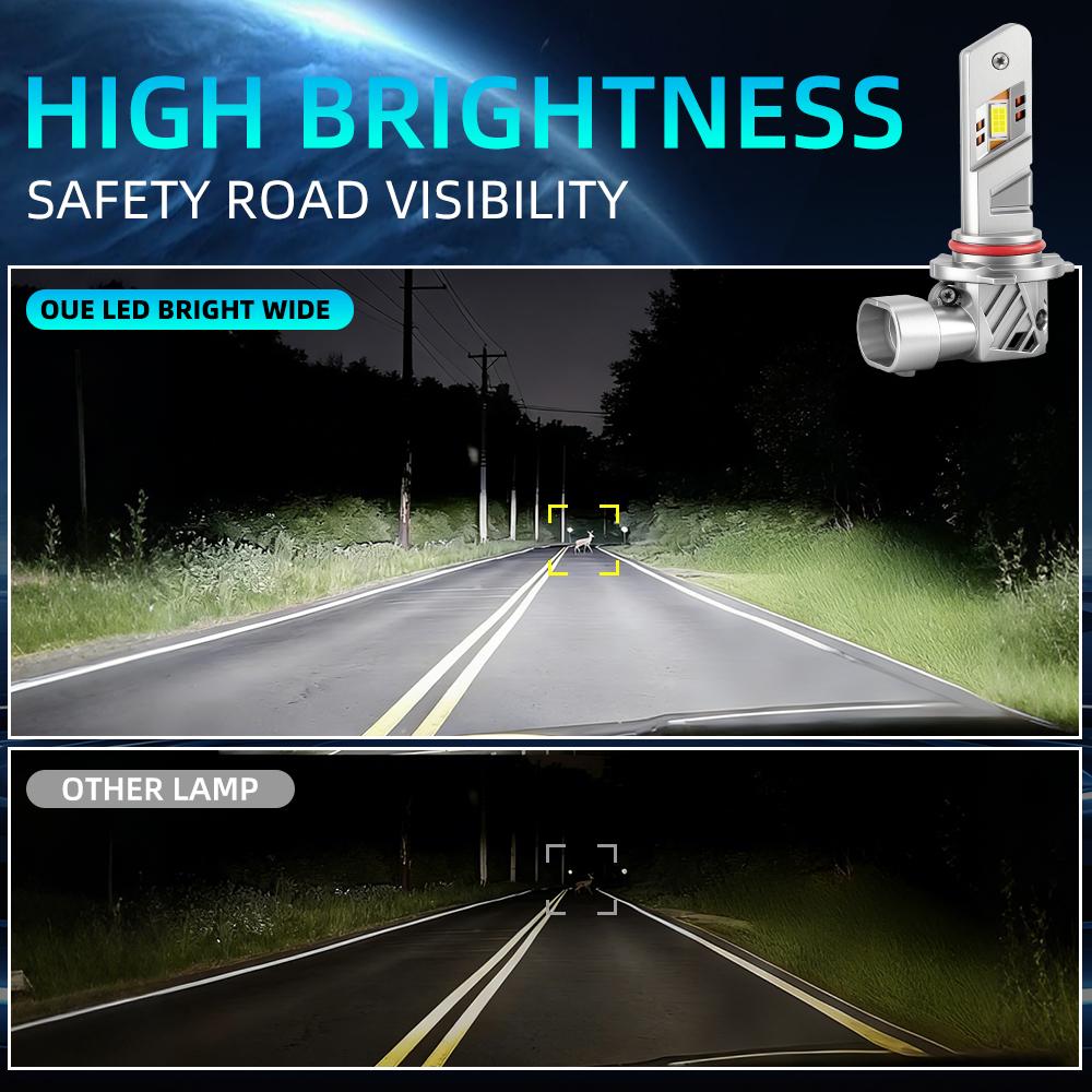 9005 HB3 Mini LED Headlight Bulb Wireless 120W 3570 CSP for Car Headlamp Auto Diode Lamps H7 Led 12V 6500K 9005/HB3