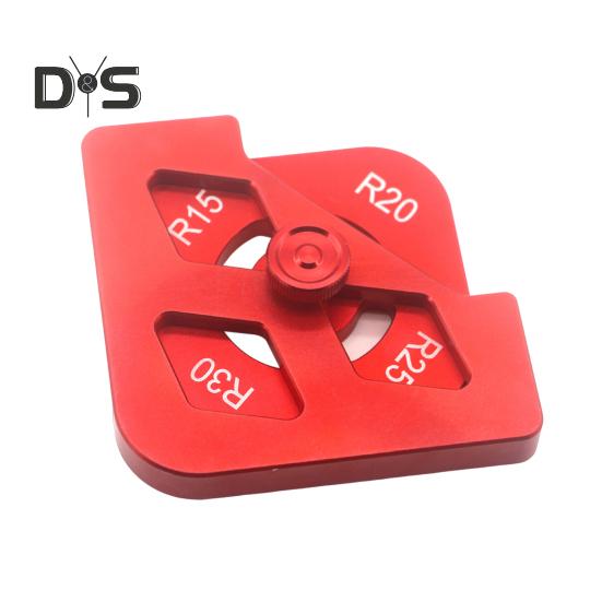 

Инструмент для обрезки кромок Шаблоны для фрезерования Алюминиевый сплав R-образный уголок T-образный уголок Шаблон для формирования кромок Угловой зажим красный