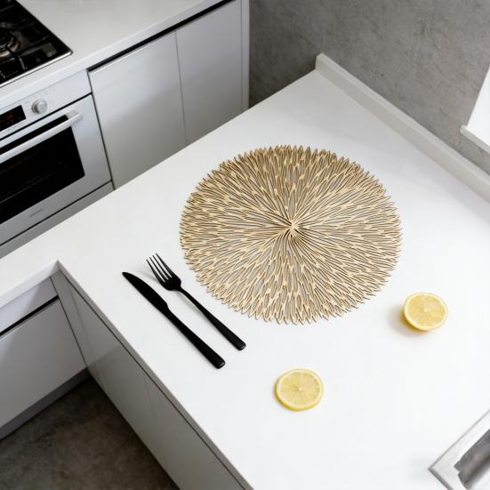 Table Mat High Temperature Resistant Placemat Heat Insulation Anti-Scalding Decorative Coaster Washable Dining Room Kitchen Tabletop Protector