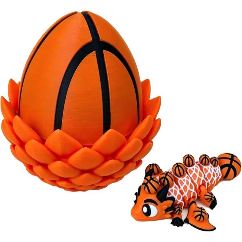 3D Printed Dragon Egg with Dragon Inside, Cute Fun Stuff Fidget Toy for Home Desk Decoration, Ideal for Christmas