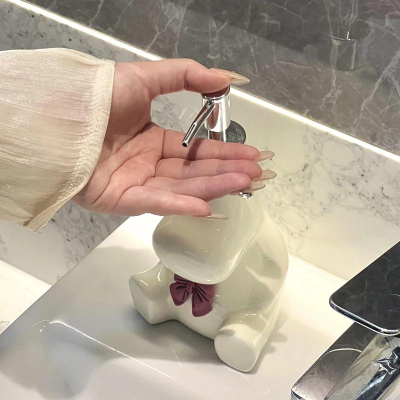 Hippopotamus Hand Sanitizer Bottle Press The Bottles Light Luxury Cartoon Shower Gel Laundry Detergent Bottle Soap Dispensers