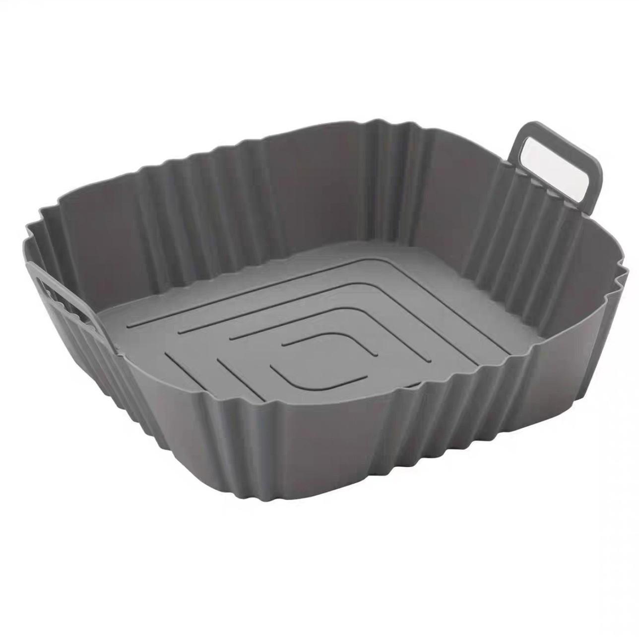 

1 шт. Новая силиконовая форма для выпечки для аэрофритюрницы Новый силиконовый горшок для аэрофритюрницы Поддон для аэрофритюрницы