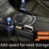 Scatola portaoggetti per spazi tra i sedili dell'auto con portabicchieri, grande capacità, resistente all'usura, impermeabile, organizer per interni auto