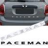 Kovový Zadní Znak Emblem Pro MINI Cooper Paceman Chromované Písmeno Logo Lesklá Černá Doplňky Samolepka