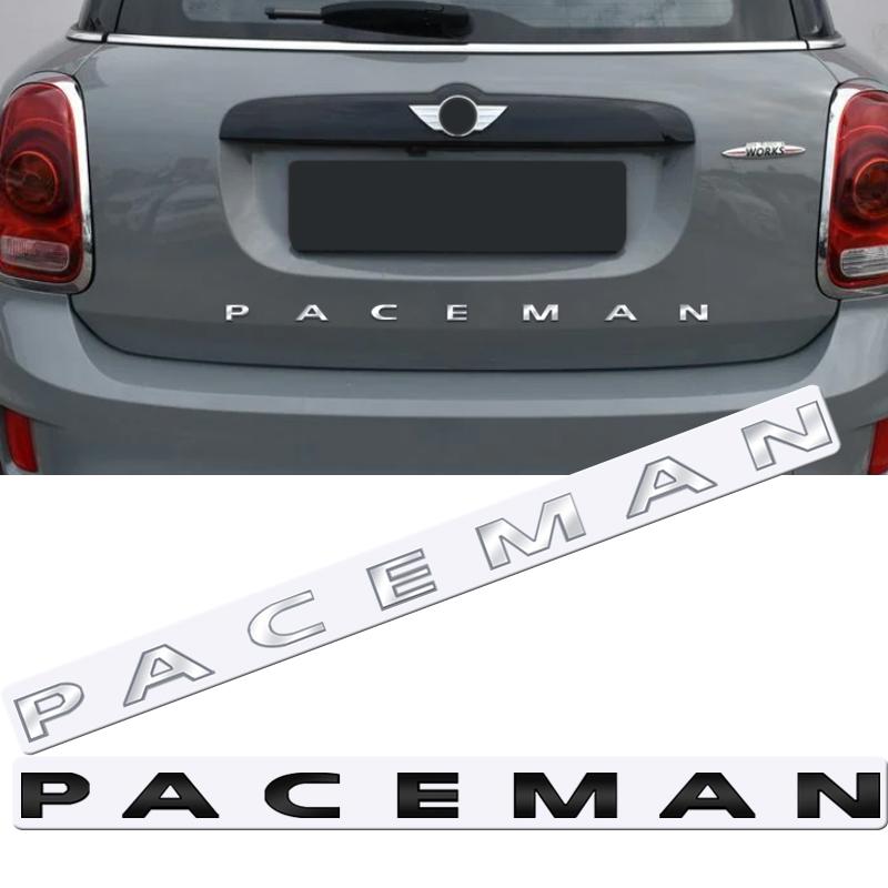 Kovový Zadní Znak Emblem Pro MINI Cooper Paceman Chromované Písmeno Logo Lesklá Černá Doplňky Samolepka