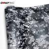Black and Gray Digital Camouflage Wrap Vinyl Car Livery Vehicle Decoration Supplies Car Wrapping Film Motorcycle Vinyls Covering