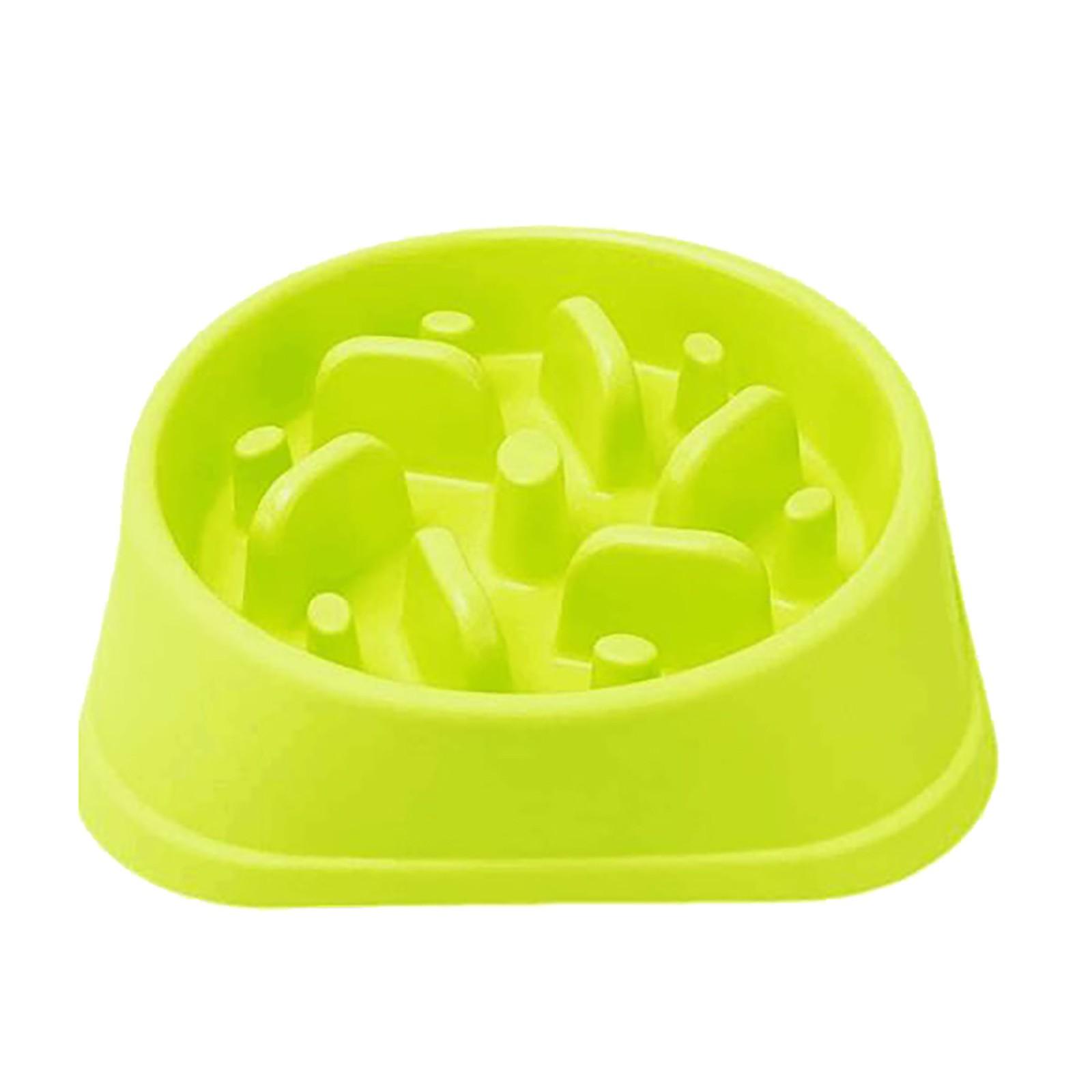 

Противоскользящая и противоскользящая миска для медленной еды для собак и кошек зелёный