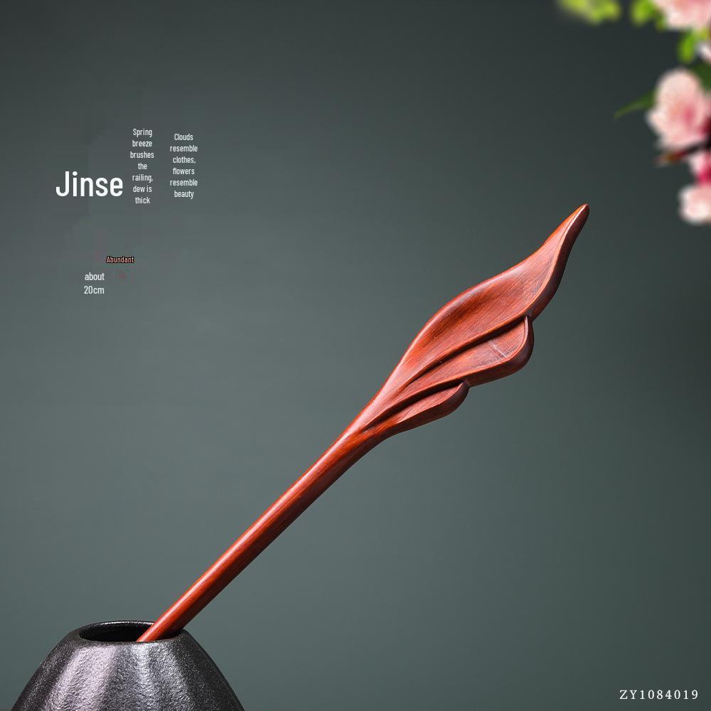 Rosewood Hairpins: Antique-Style Wood Hair Accessories for Hanfu & Qipao