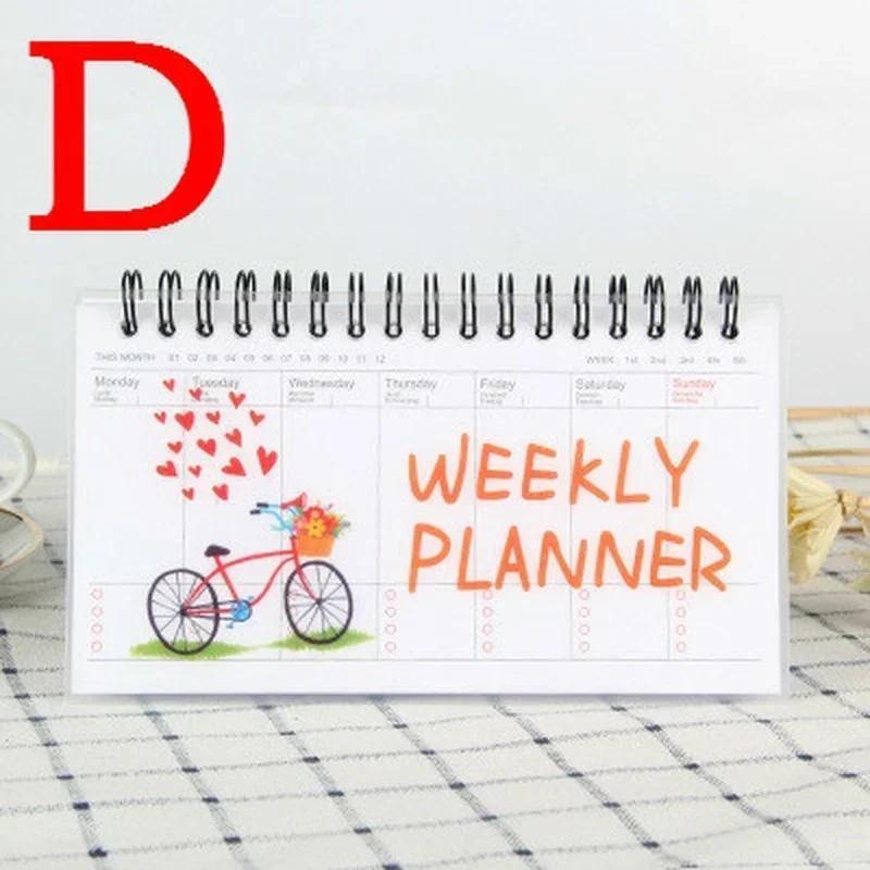 1Pcs Notebook Portable Agenda Diary Journal Weekly Monthly Planner School Supplies Stationary Organizer Schedule Writing Pads