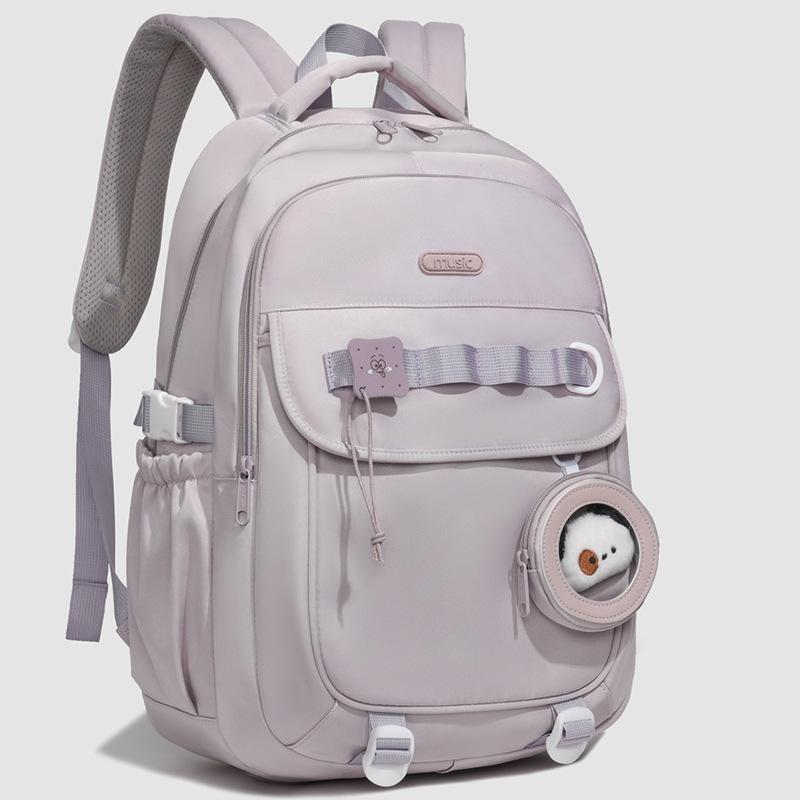 Schoolbag New Junior High School Male and Female Spine Care Schoolbag Large Capacity High School College Student Campus Schoolbag Backpack
