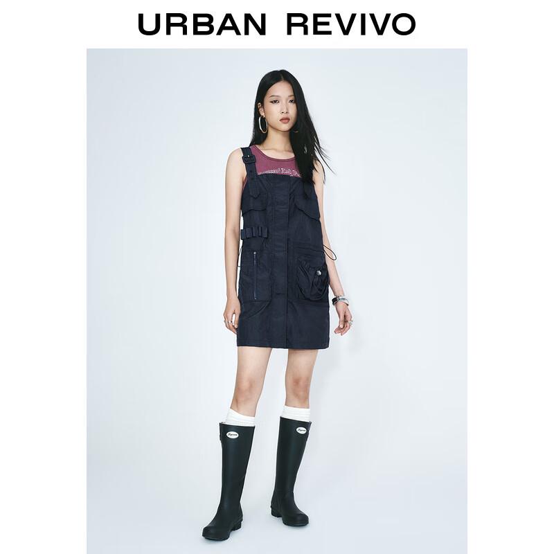 

UR 2025 Весеннее платье с бретелями и множеством карманов XS