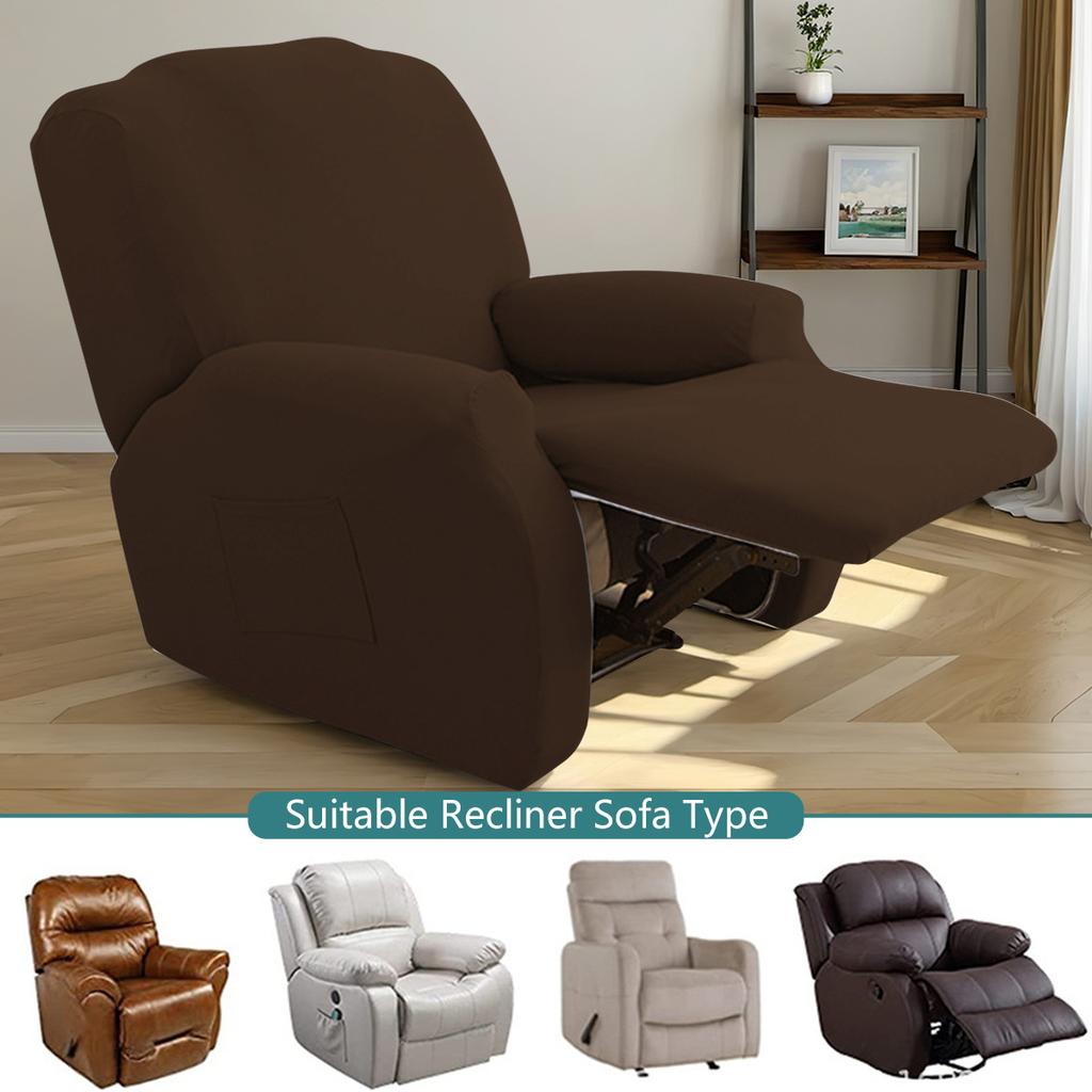 Elastic Milk Silk Waterproof Universal Sofa Cover Full-Body Protector for Recliner and Massage Chair Sofa Cover