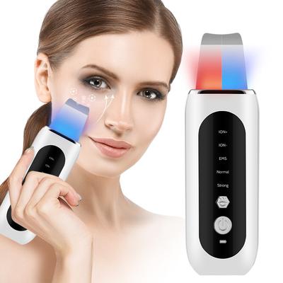 Ultrasonic Skin Scrubber EMS Peeling Blackhead Remover Deep Face Cleaning Ultrasonic Ion Acne Pore Cleaner Face Shovel Cleanser