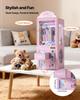 Claw Crane Machine, Medium-Sized Arcade Game Machine with Light & Sound, Adjustable Steel Claws, Precise Toy Candy Grabber Prize Dispenser Vending