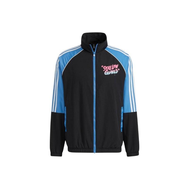adidas Casual Sports Three-Stripe Jacket Hoodie Men s Black XXL