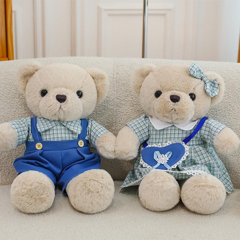 Couple Teddy Bear Plush Toy Cute Cartoon Stuffed Doll Perfect Children Gift