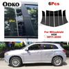 6PCS Car Window Door Column Polished BC Pillar Posts Fit For Mitsubishi ASX 2011- Window Trim Cover BC Column Sticker