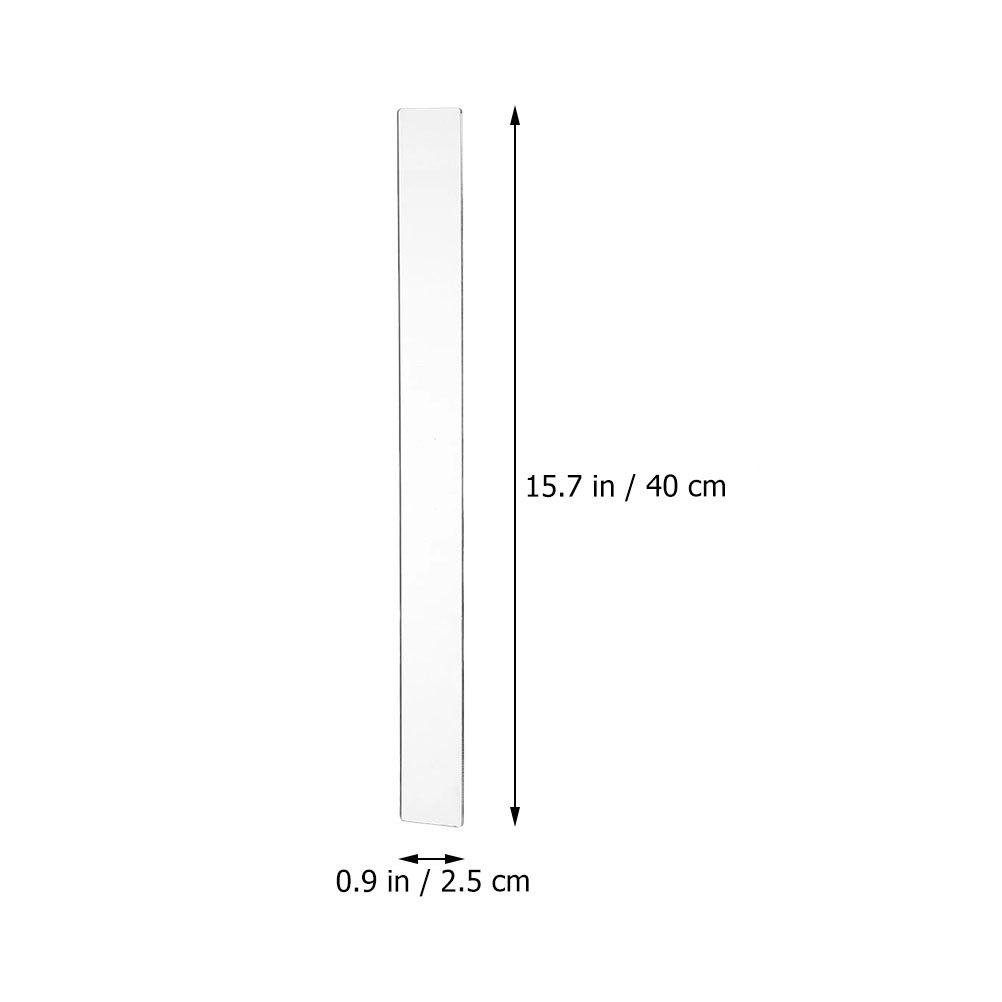 2Pcs Reusable Acrylic Dough Measuring Sticks Rolling Pin Guides for Baking Thickness Leveler Rulers Cookie Pastry Kitchen Tools