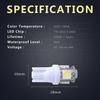 XunugZK 40PCS Super White T10 Wedge 5-SMD 5050 LED Bulb W5W 2825 158 192 168 194