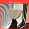 Trendy Pu Leather Heart Bag For Girls In Soft Colors Ideal For Everyday Fashion