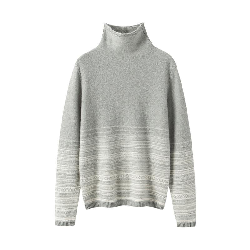 2026 Women's Retro Jacquard Cashmere Blend Loose Sweater