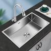 Handmade Brushed Stainless Steel Inset Kitchen Sink