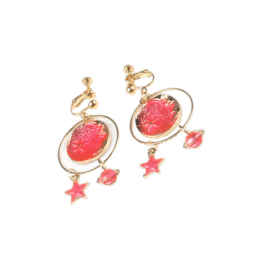 Pack of 2 Sky Earrings Long-time Service Ears Clips Exquisite Mysterious Beauty Attractive Unique Design Great Quality Ear Stud