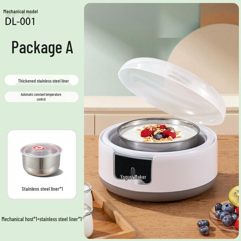 1.2L Household Yogurt & Natto Maker, 110V Fermenter with Constant Temperature and Pet Heating Water Dispenser