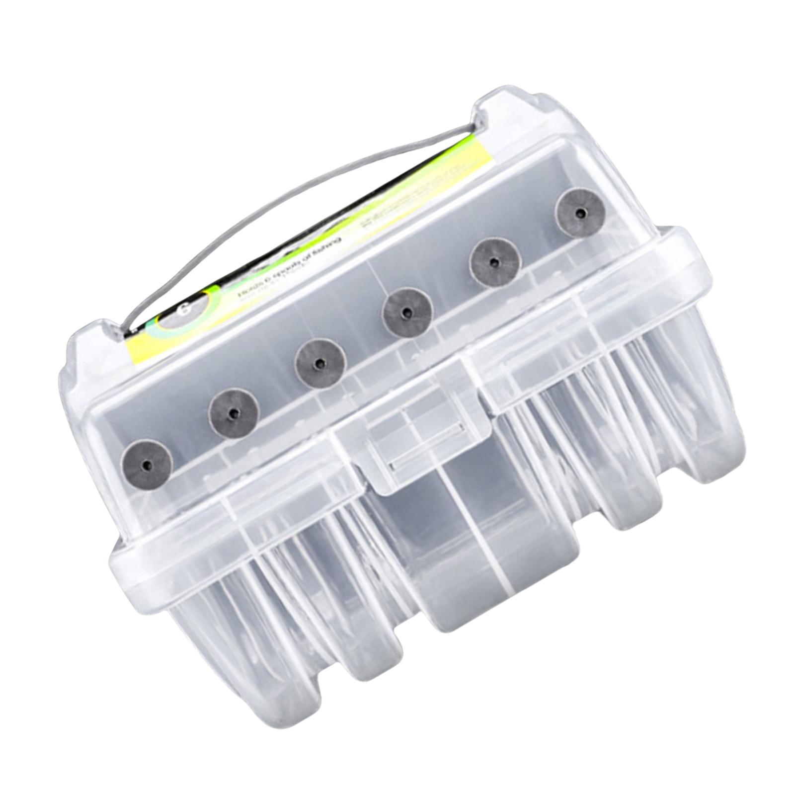 

Коробка для рыболовных снастей с 6 отделениями, чехол для хранения рыболовных принадлежностей, лески и крючков, двухсторонние коробки-органайзеры для рыболовных инструментов