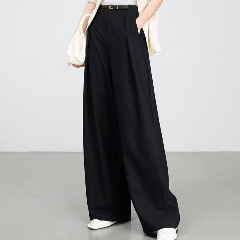 RUILAIYI Women's High-Waist Wide-Leg Trousers DH054
