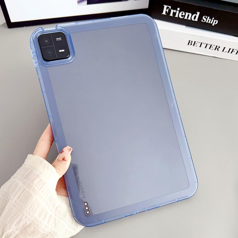 Tablethoes Voor Xiaomi MI Pad 8 7 6 5 6S 7S Pro Redmi K Pad 2 SE 8.7 11 11.2 Dik Helder Schokbestendig Schattig Zacht Siliconen Hoesje Redmi K Pad 8.8inch blauw