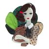 New Design Unique Lady Figure Acrylic Brooch Pins For Women Girls Brooches Pins Lapel Badges Bag Decorations Party Dress Jewelry