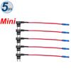 12V 24V Car Fuse Blades Holder Circuit Adapter Protector Splitter ATM APM Tap Micro Connector Truck Automobile Accessories
