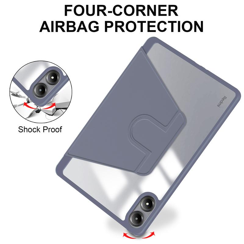 360 Rotation Cover For Redmi Pad Pro Case 12.1 Inch with Pencil Holder Cover For Redmi Pad Pro Poco Pad 12 1 Tablet Case