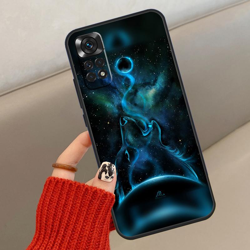 Sternen-Tier Wolf Hülle Für Xiaomi Redmi Note 13 12 11 10 14 15 Pro Plus Hülle Für Redmi 15C 14C 10C 12C 13C 15