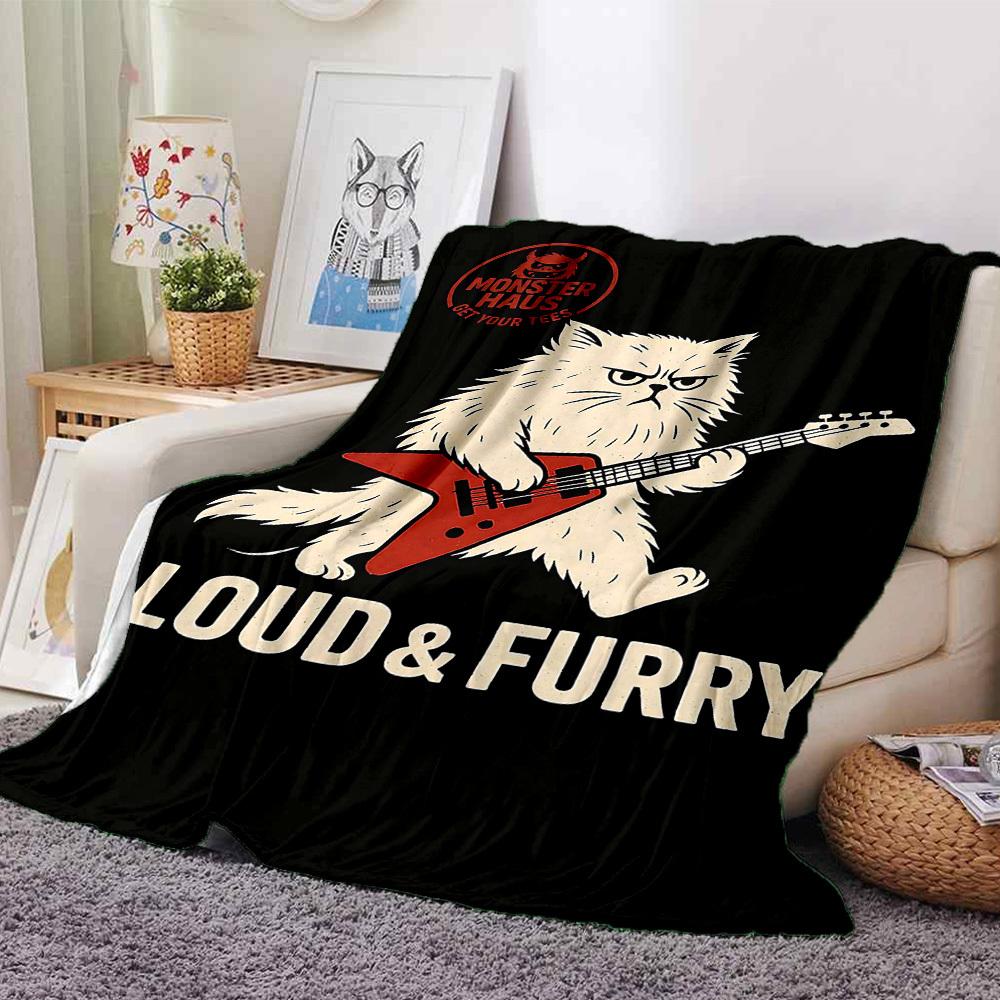 

1pc Loud & Furry Soft Warm Throw for Home, Office, Trave, All-Season Cozy Bedding Gift, Office Cozy Accessory 1021 80cmx120cm(31inx47in)